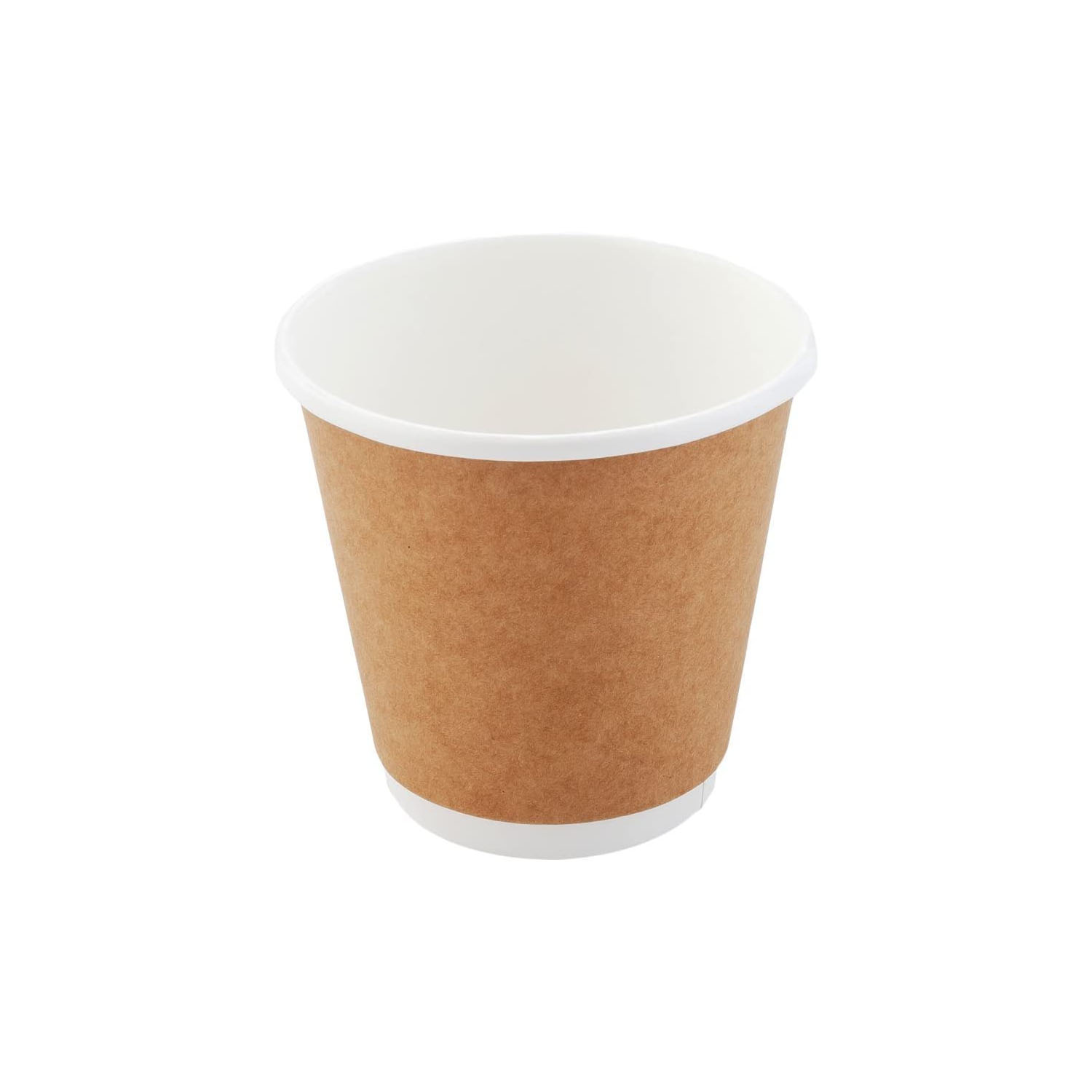 8oz recyclable Paper Coffee Cups Double Wall insulated kraft paper cup