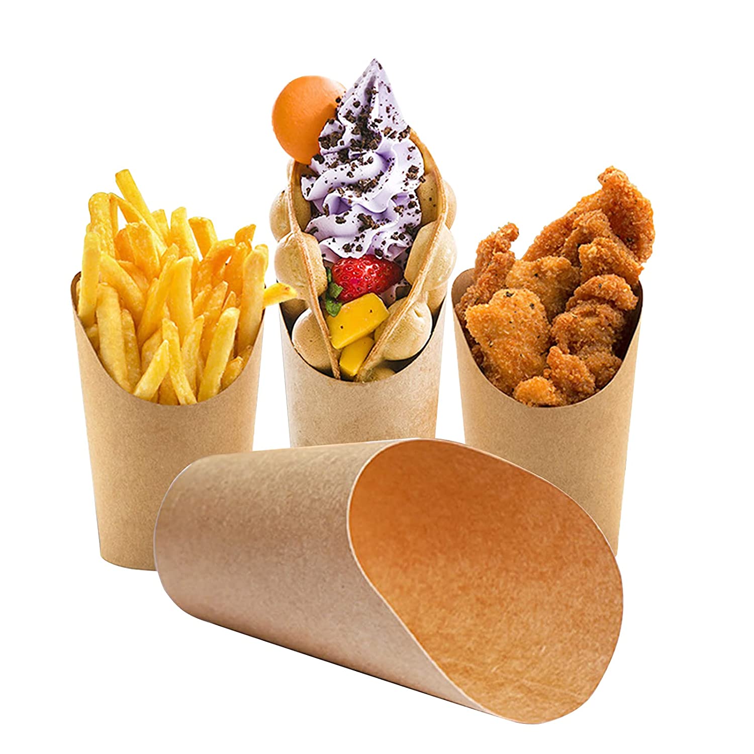 French Fries Holder Cup 12oz Paper Popcorn Container Paper Cups