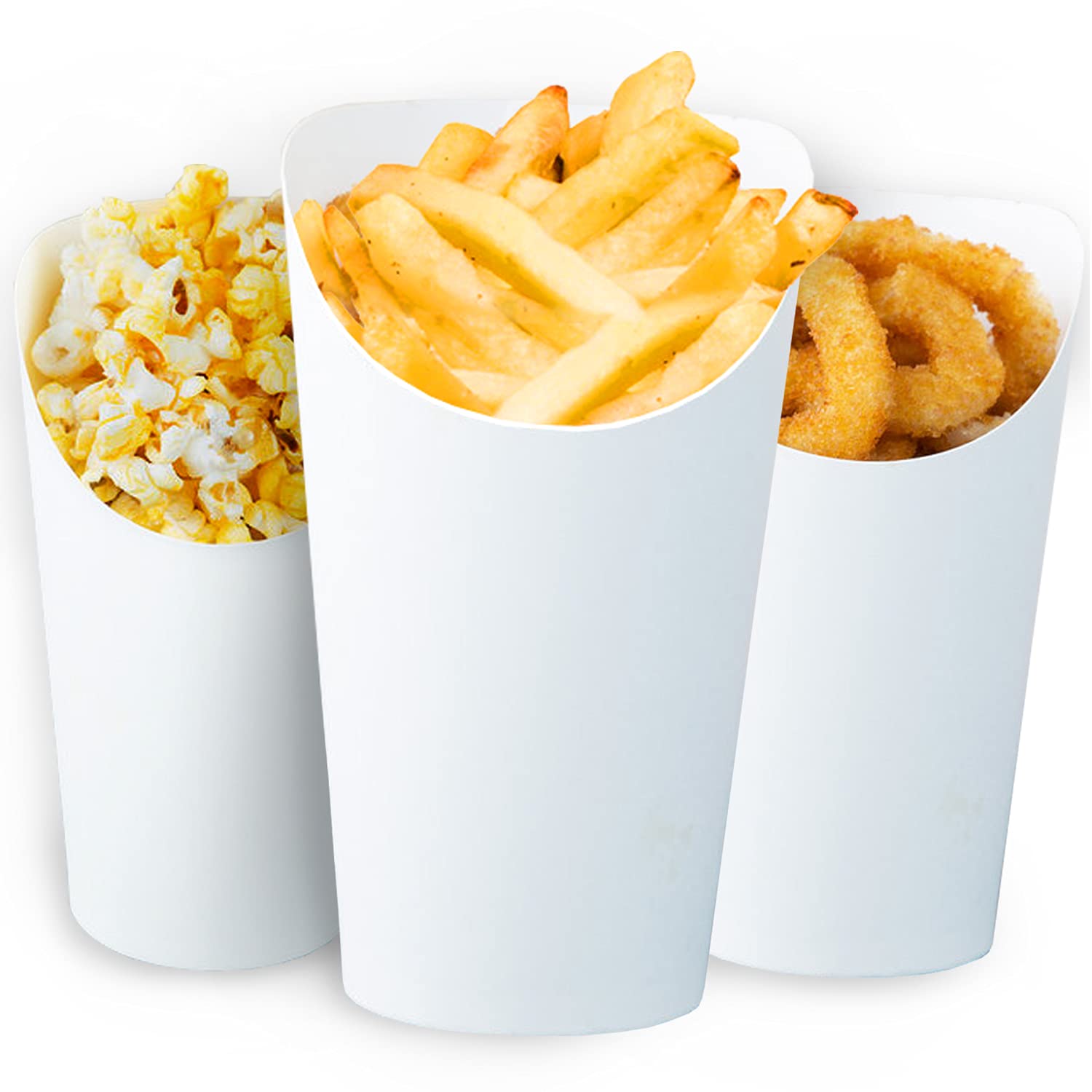 White French Fries 14oz Holder Charcuterie Cups Paper Popcorn Boxes