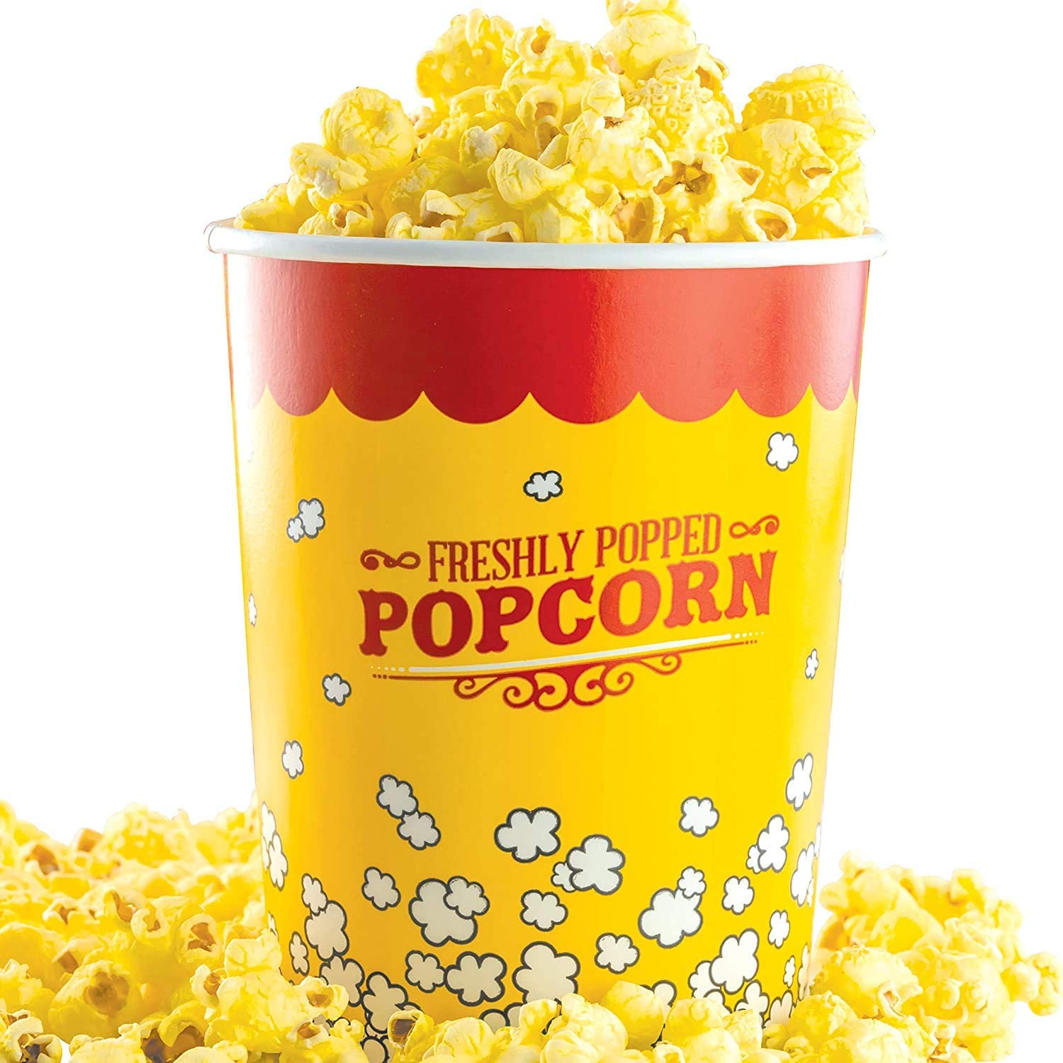 32 Oz Kraft Popcorn Buckets Cups Disposable Containers