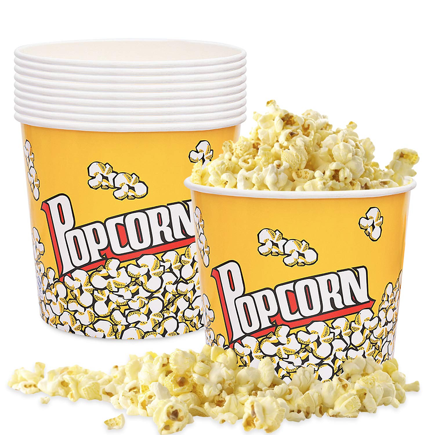 85 Oz tubs Popcorn Buckets Greaseproof Popcorn Boxes