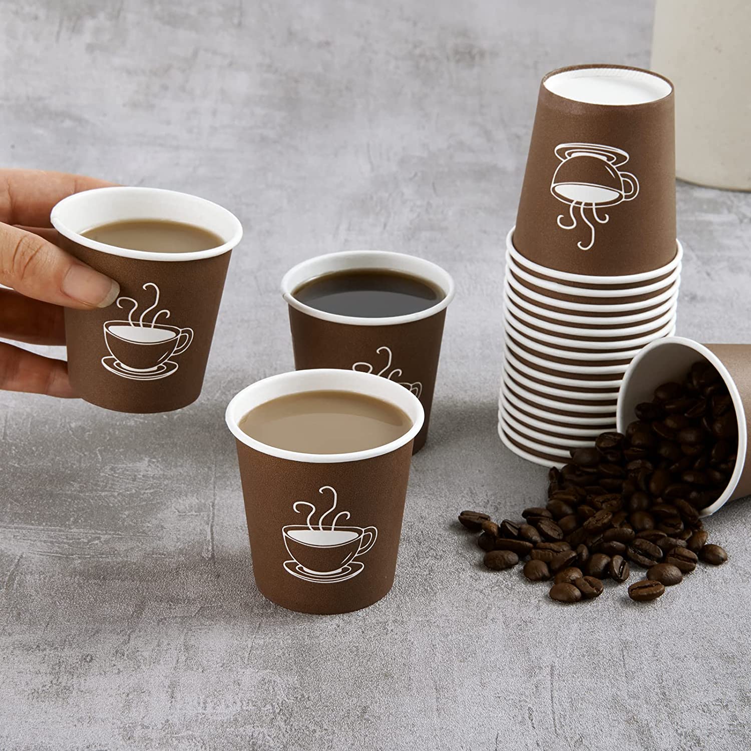 4oz PLA paper cup compostable hot coffee cup