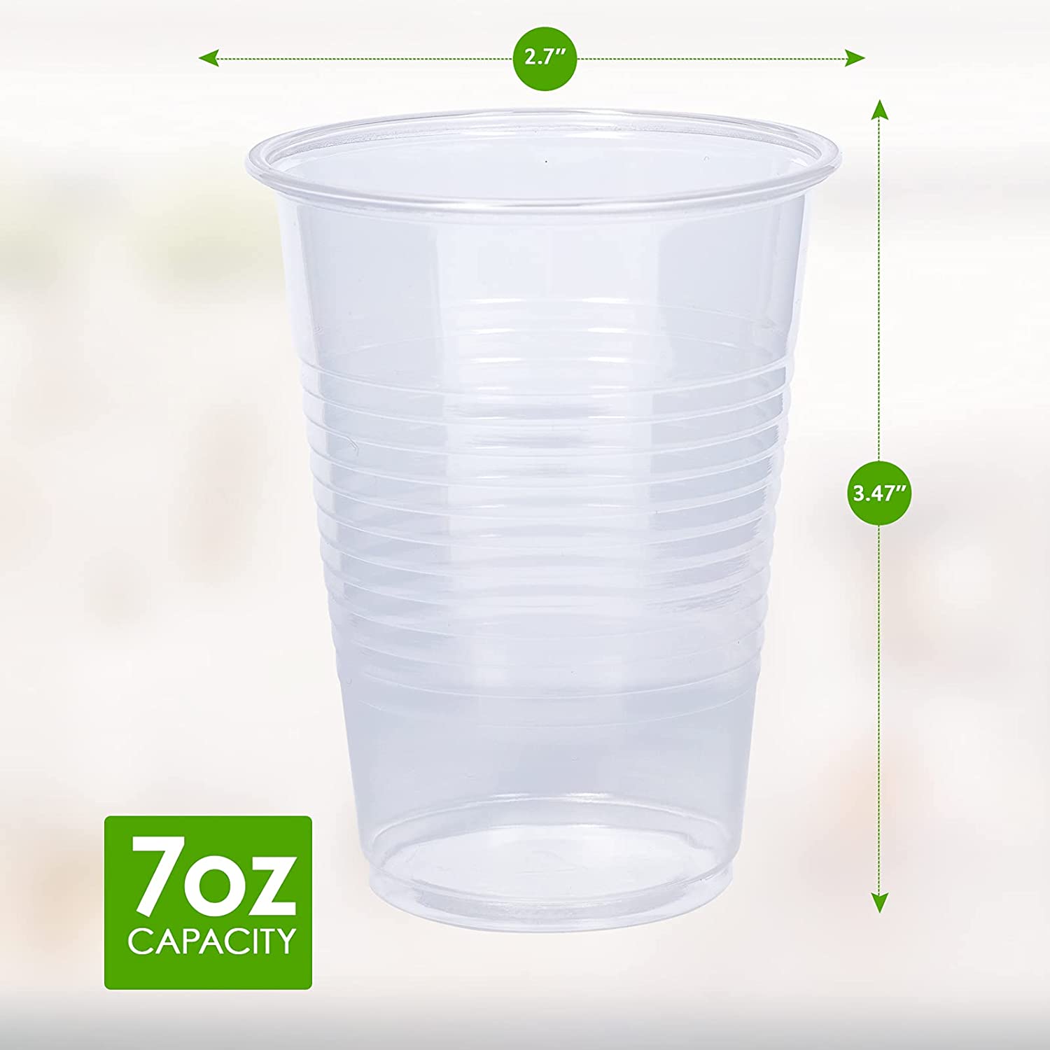 7oz PP transparent disposable plastic beverage cup 200ml