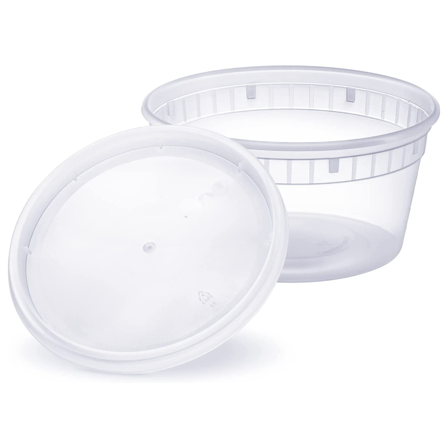 8 oz Deli Containers with Lids Food Storage Box