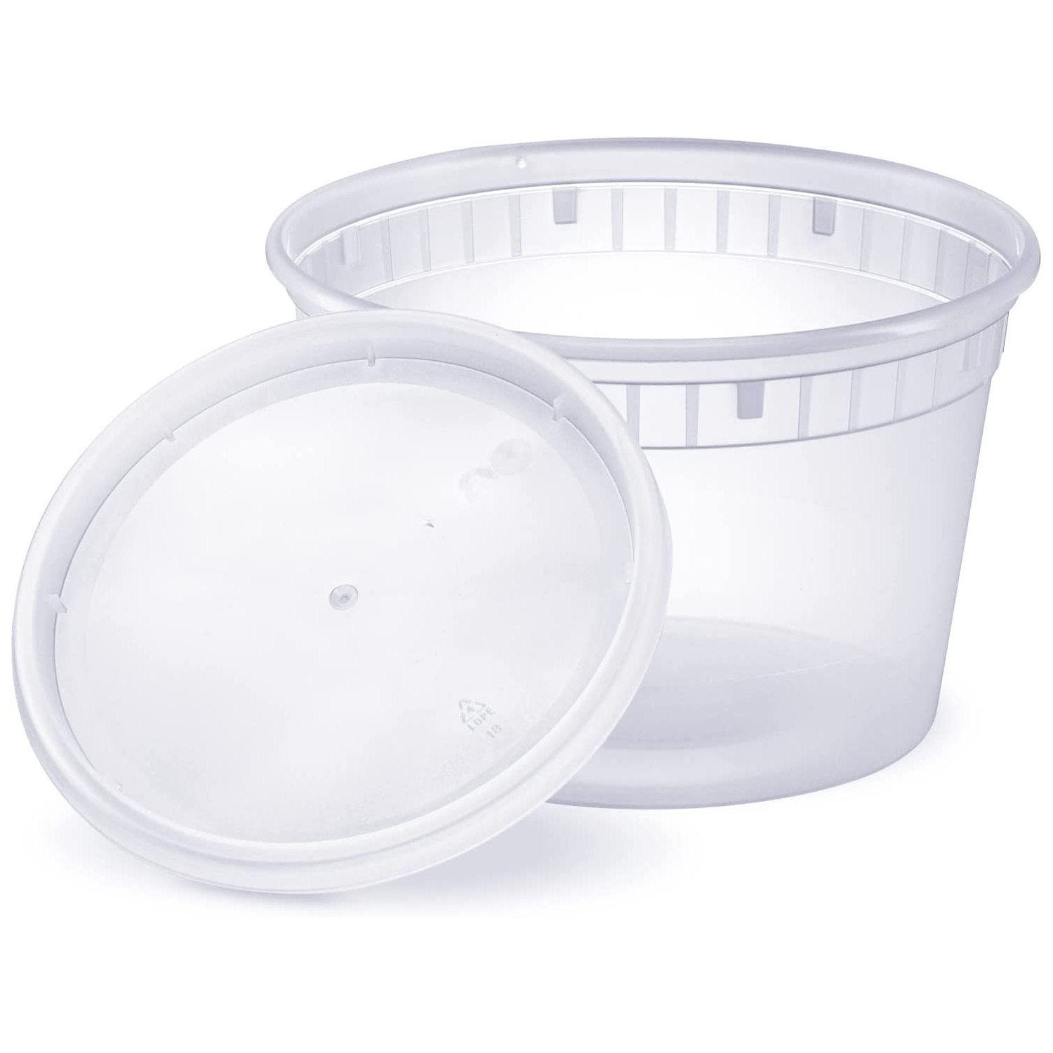 16 oz Deli Food Containers With Leak-Proof Lids